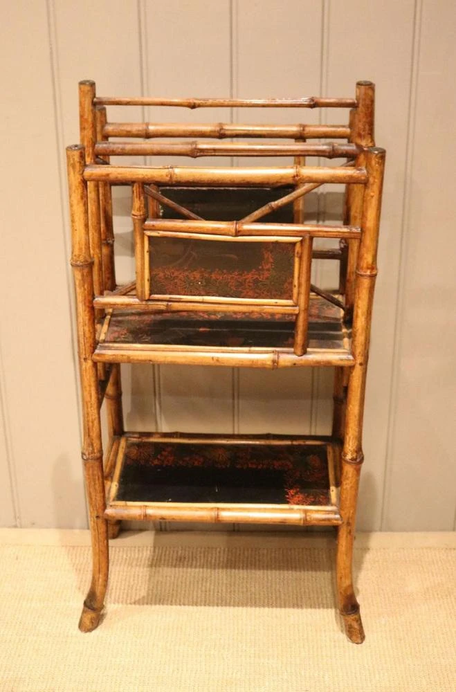 Late Victorian Bamboo Magazine Rack 2 Late Victorian Bamboo Magazine Rack - Image 2