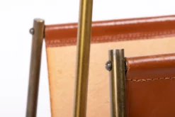 Leather Magazine Rack From Carl Auböck, Austria, 1960s 10 Leather Magazine Rack From Carl Auböck, Austria, 1960s -Chairish Shop leather magazine rack from carl aubock austria 1960s 4739 scaled