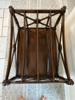 Magazine Rack - 1990s Georgian Style Carved Mahogany Canterbury Rack 17 Magazine Rack - 1990s Georgian Style Carved Mahogany Canterbury Rack -Chairish Shop magazine rack 1990s georgian style carved mahogany canterbury rack 5954