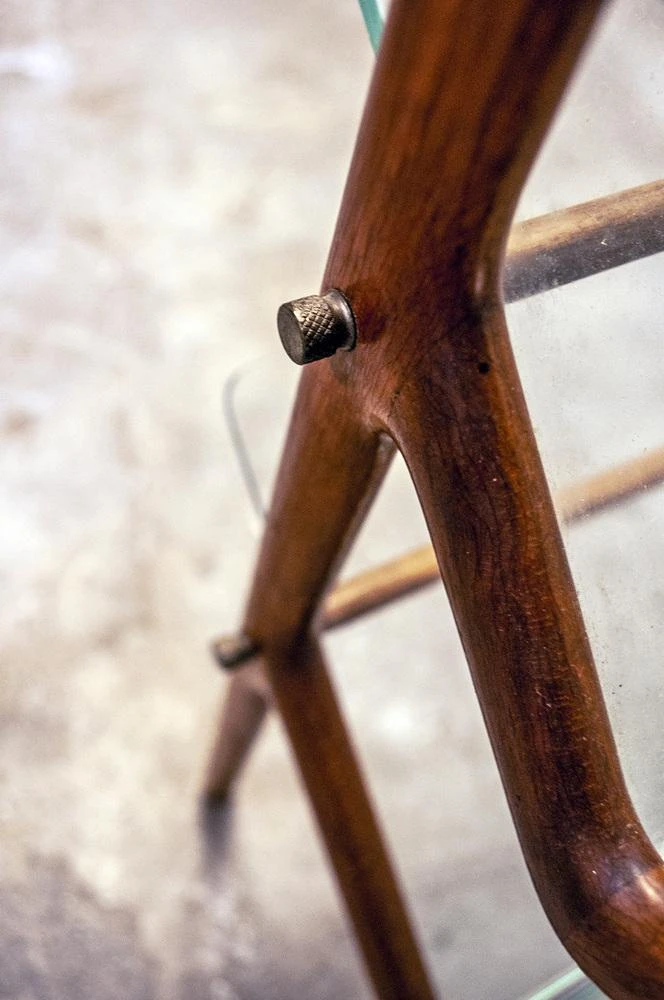 Magazine Rack In Wood & Glass By Ico Parisi, 1950s 7 Magazine Rack In Wood & Glass By Ico Parisi, 1950s - Image 7