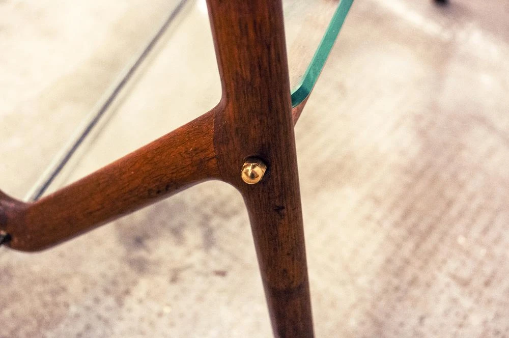 Magazine Rack In Wood & Glass By Ico Parisi, 1950s 6 Magazine Rack In Wood & Glass By Ico Parisi, 1950s - Image 6