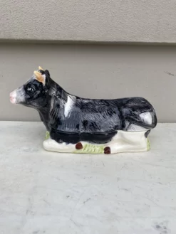 Majolica French Ceramic Cow Tureen Caugant 9 Majolica French Ceramic Cow Tureen Caugant -Chairish Shop majolica french ceramic cow tureen caugant 1550