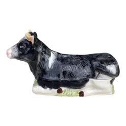Majolica French Ceramic Cow Tureen Caugant