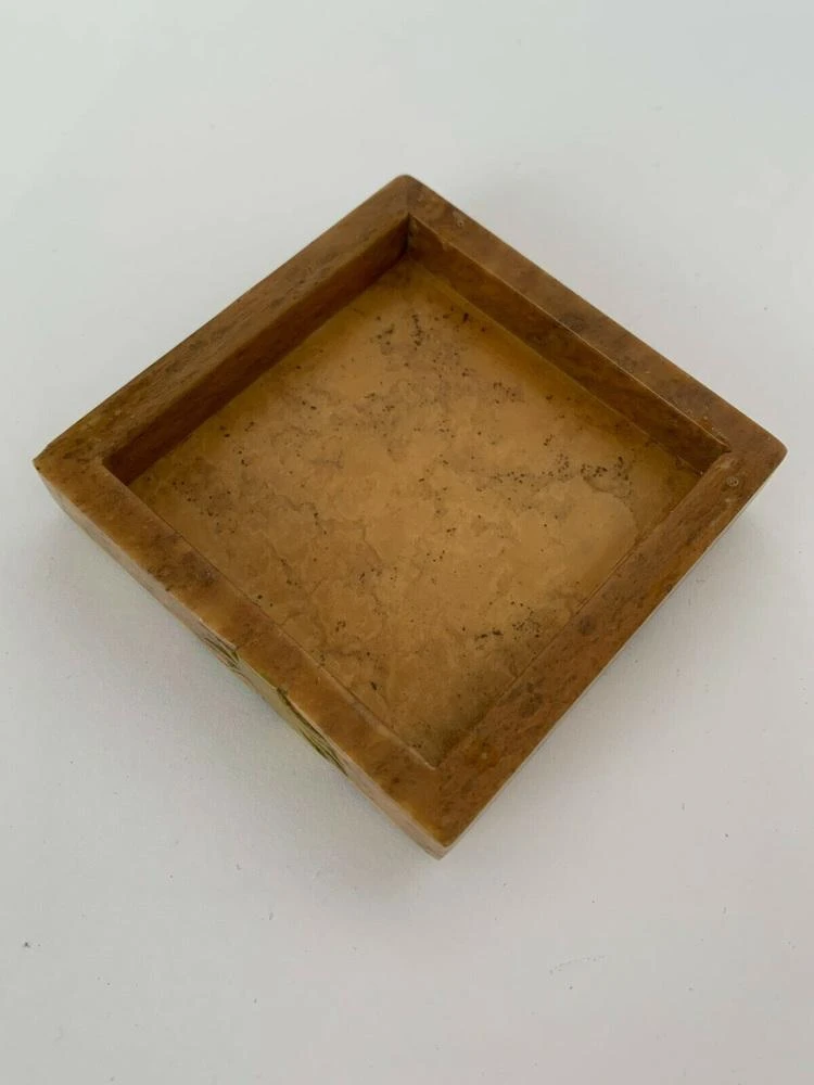 Marble & Polychrome Box With Foliage Decor, 1960s 9 Marble & Polychrome Box With Foliage Decor, 1960s - Image 9