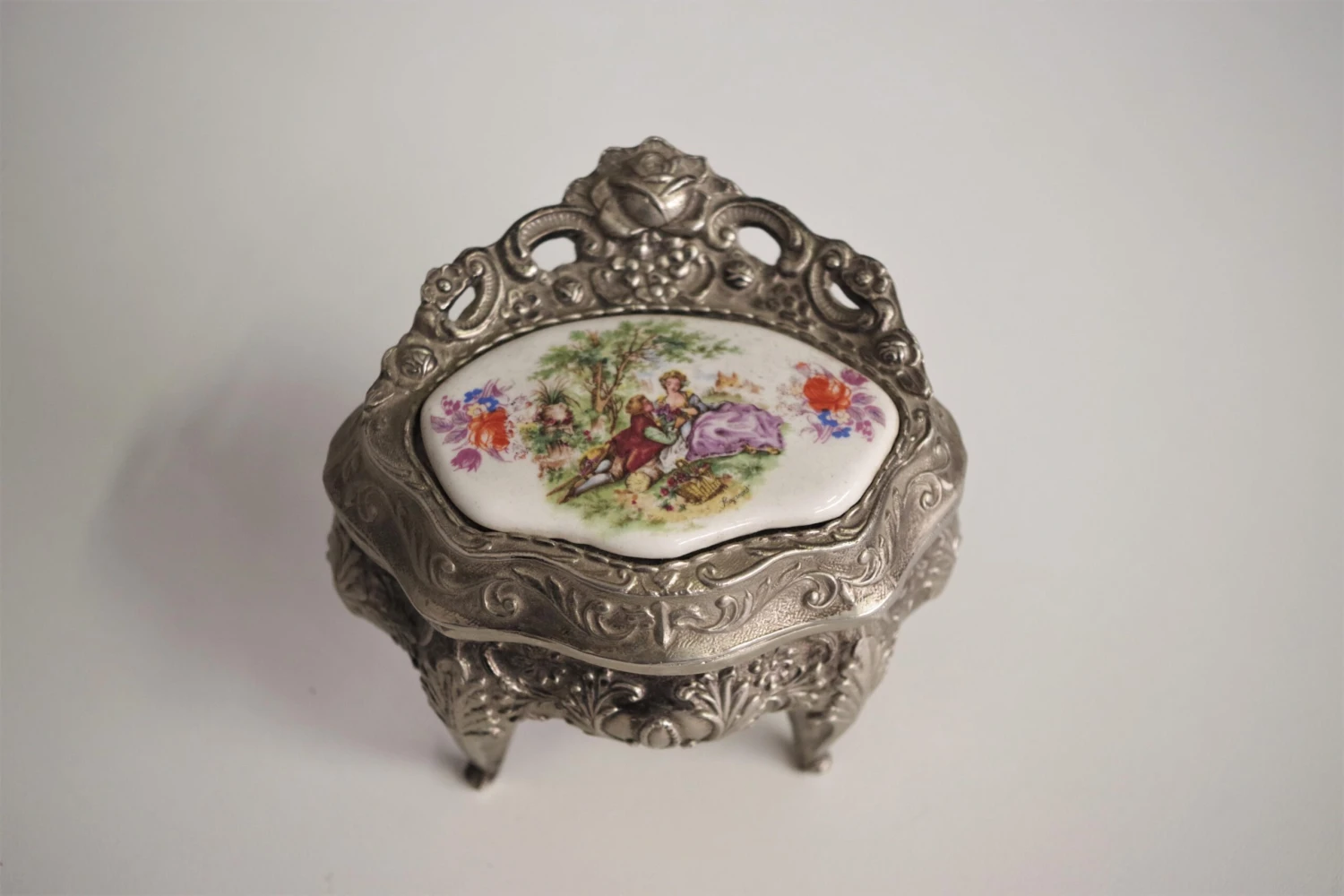 Metal Jewelry Box, 1950s 6 Metal Jewelry Box, 1950s - Image 6