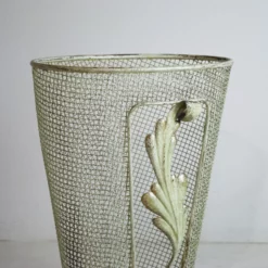 Metal Umbrella Stand With Embellished Leaf, 1950s 10 Metal Umbrella Stand With Embellished Leaf, 1950s -Chairish Shop metal umbrella stand with embellished leaf 1950s 3469