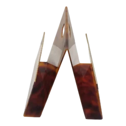 Methacrylate And Brass Magazine Rack. Italy, 1970s