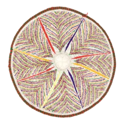 Mid 20th Century African Flat Basket Mat