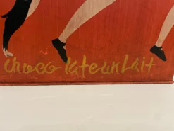 Mid 20th Century Art Deco Style Painted French Shopping Bag Form Umbrella Stand -Chairish Shop mid 20th century art deco style painted french shopping bag form umbrella stand 7518 scaled