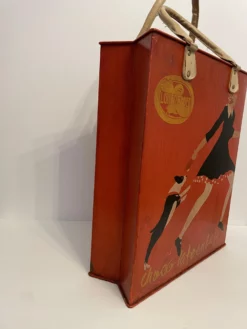 Mid 20th Century Art Deco Style Painted French Shopping Bag Form Umbrella Stand -Chairish Shop mid 20th century art deco style painted french shopping bag form umbrella stand 9057 scaled