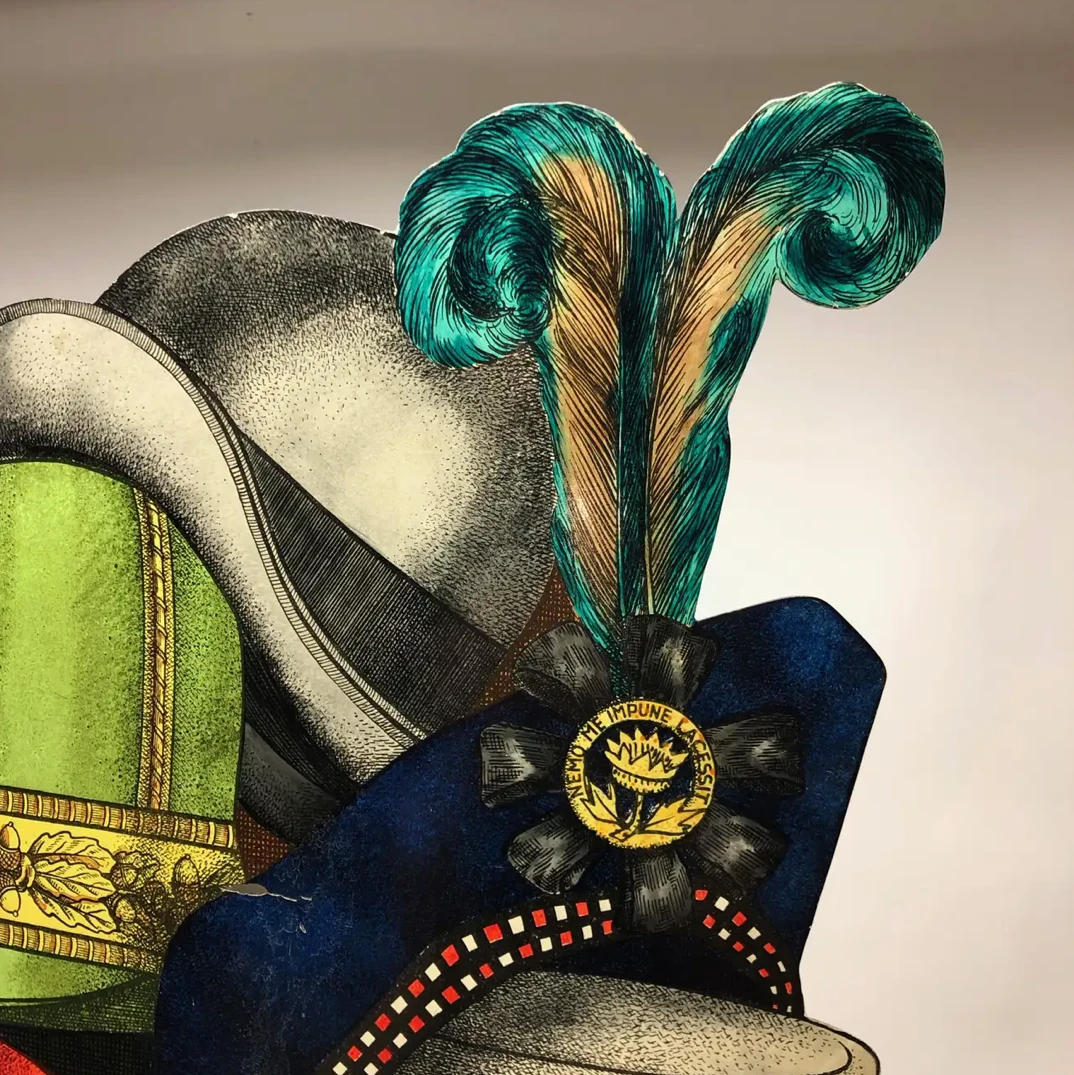 Mid 20th Century "Cappelli" Tole Umbrella Stand By Piero Fornasetti 3 Mid 20th Century "Cappelli" Tole Umbrella Stand By Piero Fornasetti - Image 3