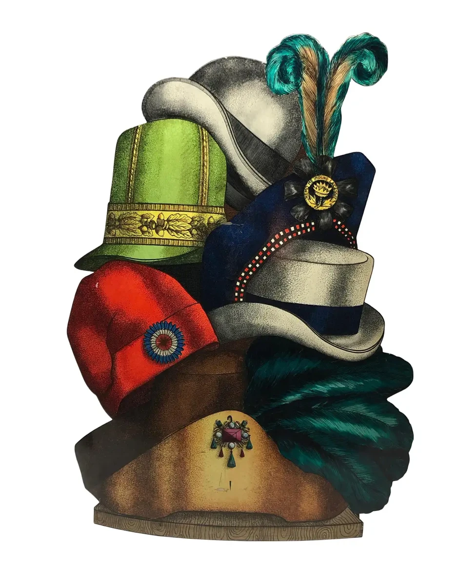 Mid 20th Century "Cappelli" Tole Umbrella Stand By Piero Fornasetti 9 Mid 20th Century "Cappelli" Tole Umbrella Stand By Piero Fornasetti - Image 9