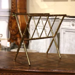 Mid-20th Century French Bamboo Brass Magazine Rack Maison Baguès Style 12 Mid-20th Century French Bamboo Brass Magazine Rack Maison Baguès Style -Chairish Shop mid 20th century french bamboo brass magazine rack maison bagues style 4030
