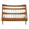 Mid 20th Century Mid Century Modern Built Rite Maple & Rope Pipe Magazine Newspaper Rack