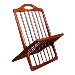 Mid Century Arthur Umanoff For Washington Woodcraft Record Magazine Holder Rack