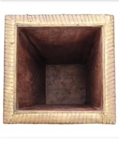 Mid-Century Arts And Crafts Mango Wood With Mounted Brass Sheeting Ornate Umbrella Stand -Chairish Shop mid century arts and crafts mango wood with mounted brass sheeting ornate umbrella stand 2427