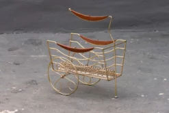 Mid Century Brass Chariot Magazine Rack 9 Mid Century Brass Chariot Magazine Rack -Chairish Shop mid century brass chariot magazine rack 2157