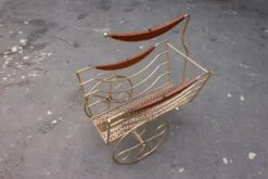 Mid Century Brass Chariot Magazine Rack 8 Mid Century Brass Chariot Magazine Rack -Chairish Shop mid century brass chariot magazine rack 2295