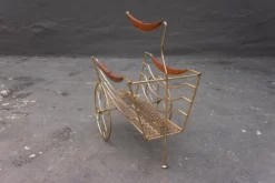 Mid Century Brass Chariot Magazine Rack 7 Mid Century Brass Chariot Magazine Rack -Chairish Shop mid century brass chariot magazine rack 7358