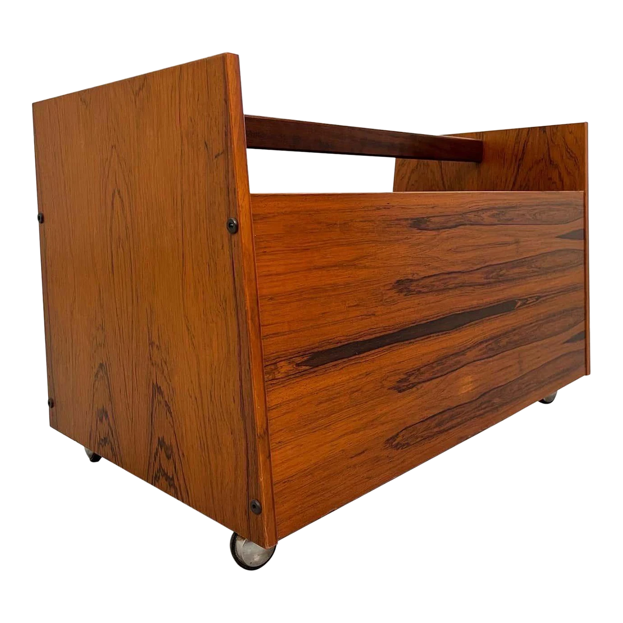 Mid-Century Brazilian Rosewood Magazine Rack By Bruksbo Of Norway, Circa 1960 1 Mid-Century Brazilian Rosewood Magazine Rack By Bruksbo Of Norway, Circa 1960