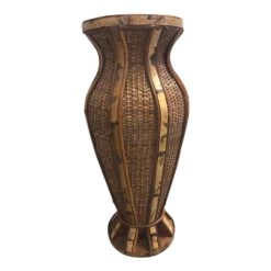 Mid Century Cane And Wicker Umbrella Stand