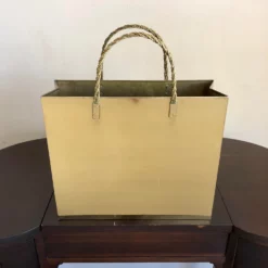 Mid Century Chinoiserie Brass Shopping Bag Magazine Rack 11 Mid Century Chinoiserie Brass Shopping Bag Magazine Rack -Chairish Shop mid century chinoiserie brass shopping bag magazine rack 6461 scaled