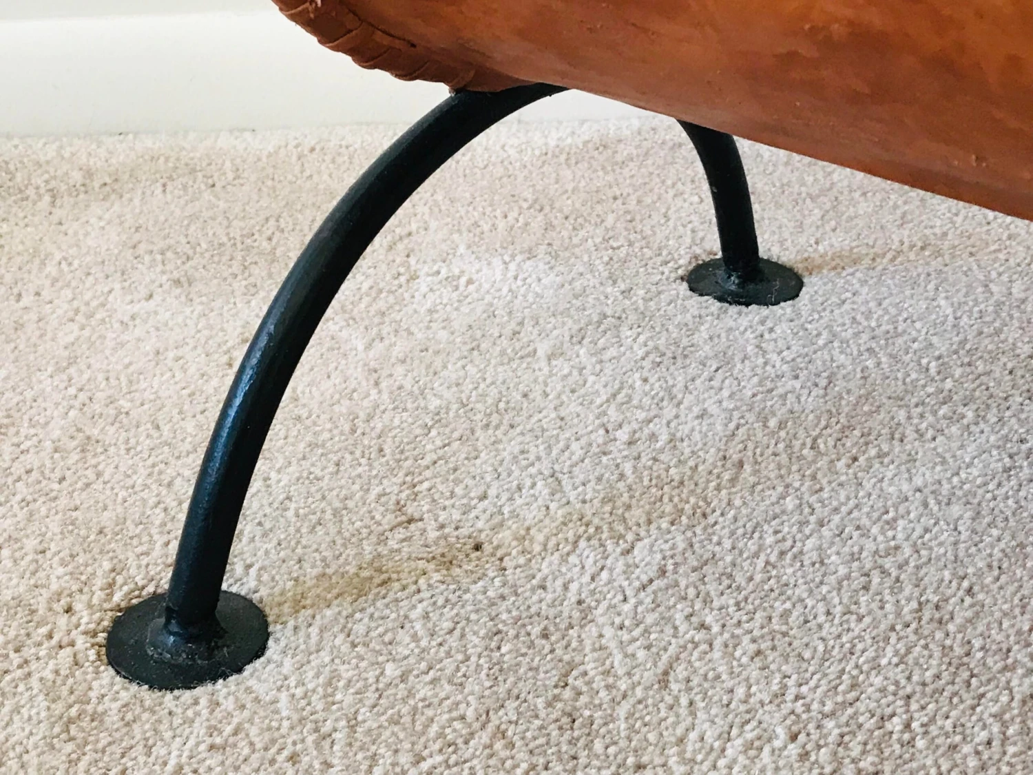 Mid Century French Leather And Steel Magazine Holder 10 Mid Century French Leather And Steel Magazine Holder - Image 10