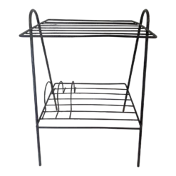Mid Century Iron Record Stand