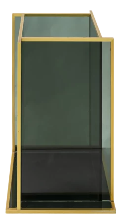 Mid-Century Italian Glass & Brass Umbrella Stand