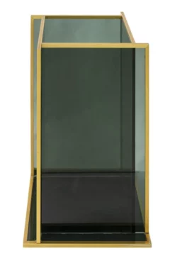 Mid-Century Italian Glass & Brass Umbrella Stand -Chairish Shop mid century italian glass and brass umbrella stand 7727