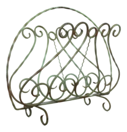 Mid-Century Metal Magazine Rack, 1950s