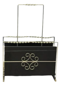 Mid-Century Metal Newspaper Holder, 1960s