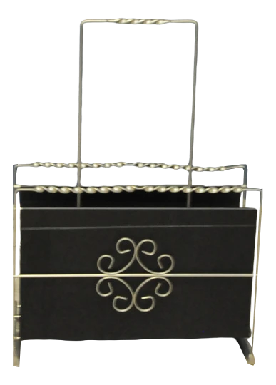 Mid-Century Metal Newspaper Holder, 1960s 1 Mid-Century Metal Newspaper Holder, 1960s
