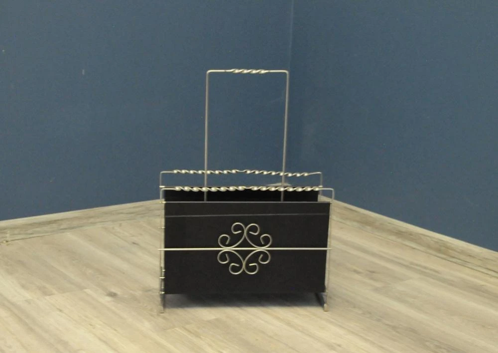 Mid-Century Metal Newspaper Holder, 1960s 9 Mid-Century Metal Newspaper Holder, 1960s - Image 9