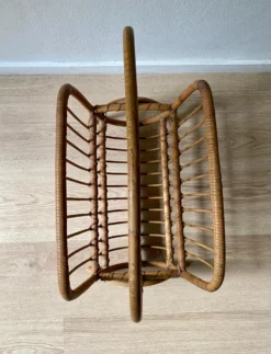 Mid-Century Modern Bamboo And Rattan Magazine Holder, 1960s 13 Mid-Century Modern Bamboo And Rattan Magazine Holder, 1960s -Chairish Shop mid century modern bamboo and rattan magazine holder 1960s 7888