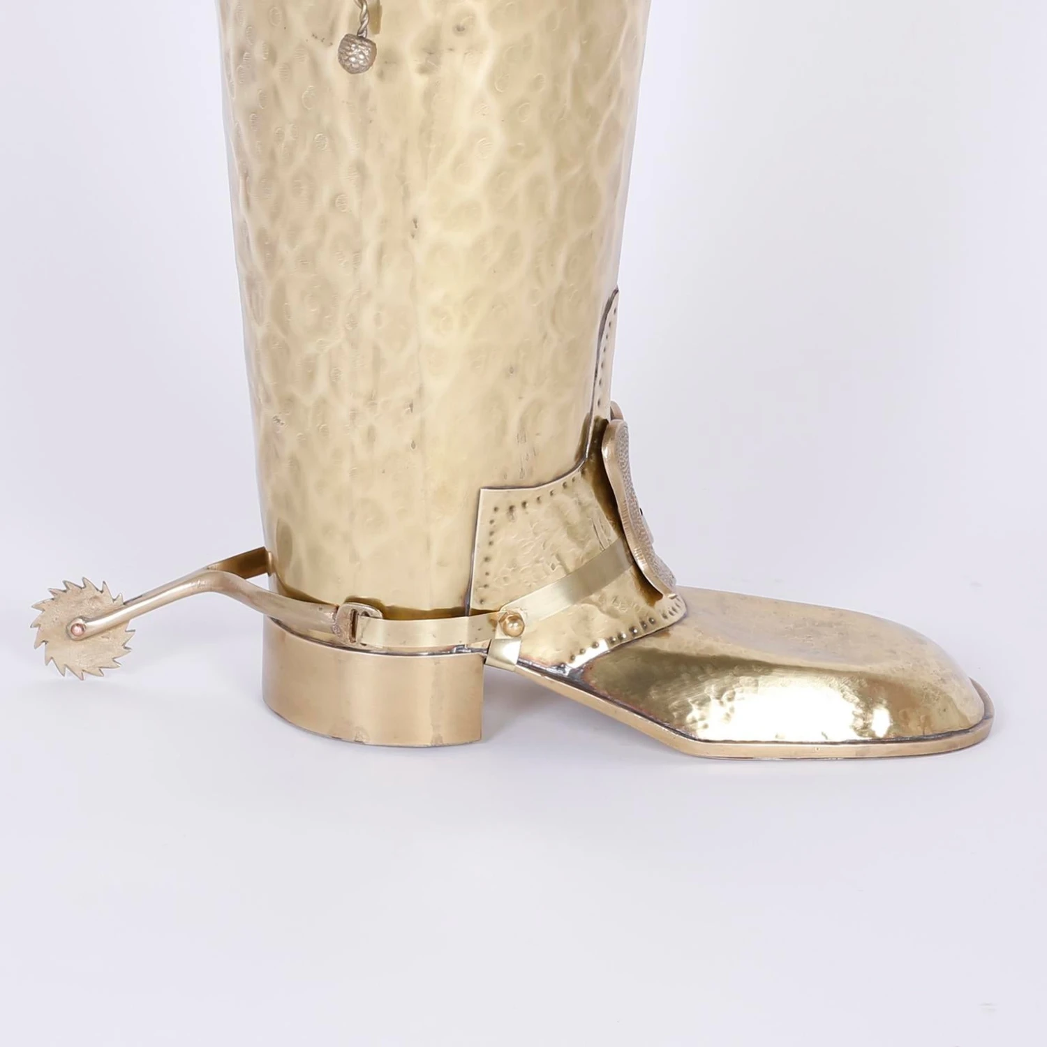 Mid-Century Modern Brass Boot Umbrella Stand 5 Mid-Century Modern Brass Boot Umbrella Stand - Image 5