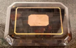 Mid Century Modern Maitland Smith Tessellated Stone Box With Brass Inlay 1970s -Chairish Shop mid century modern maitland smith tessellated stone box with brass inlay 1970s 1972