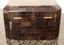 Mid Century Modern Maitland Smith Tessellated Stone Box With Brass Inlay 1970s -Chairish Shop mid century modern maitland smith tessellated stone box with brass inlay 1970s 4586