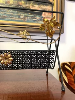 Mid-Century Modern Perforated Magazine/ Record Rack 11 Mid-Century Modern Perforated Magazine/ Record Rack -Chairish Shop mid century modern perforated magazine record rack 5172 scaled