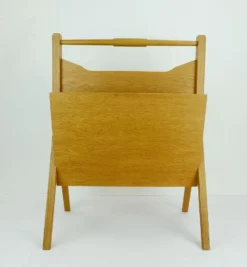 Mid-Century Puristic Newspaper Stand In Oak, 1960s 12 Mid-Century Puristic Newspaper Stand In Oak, 1960s -Chairish Shop mid century puristic newspaper stand in oak 1960s 2592