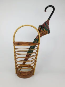 Mid-Century Rattan Umbrella Stand, 1960s -Chairish Shop mid century rattan umbrella stand 1960s 3775
