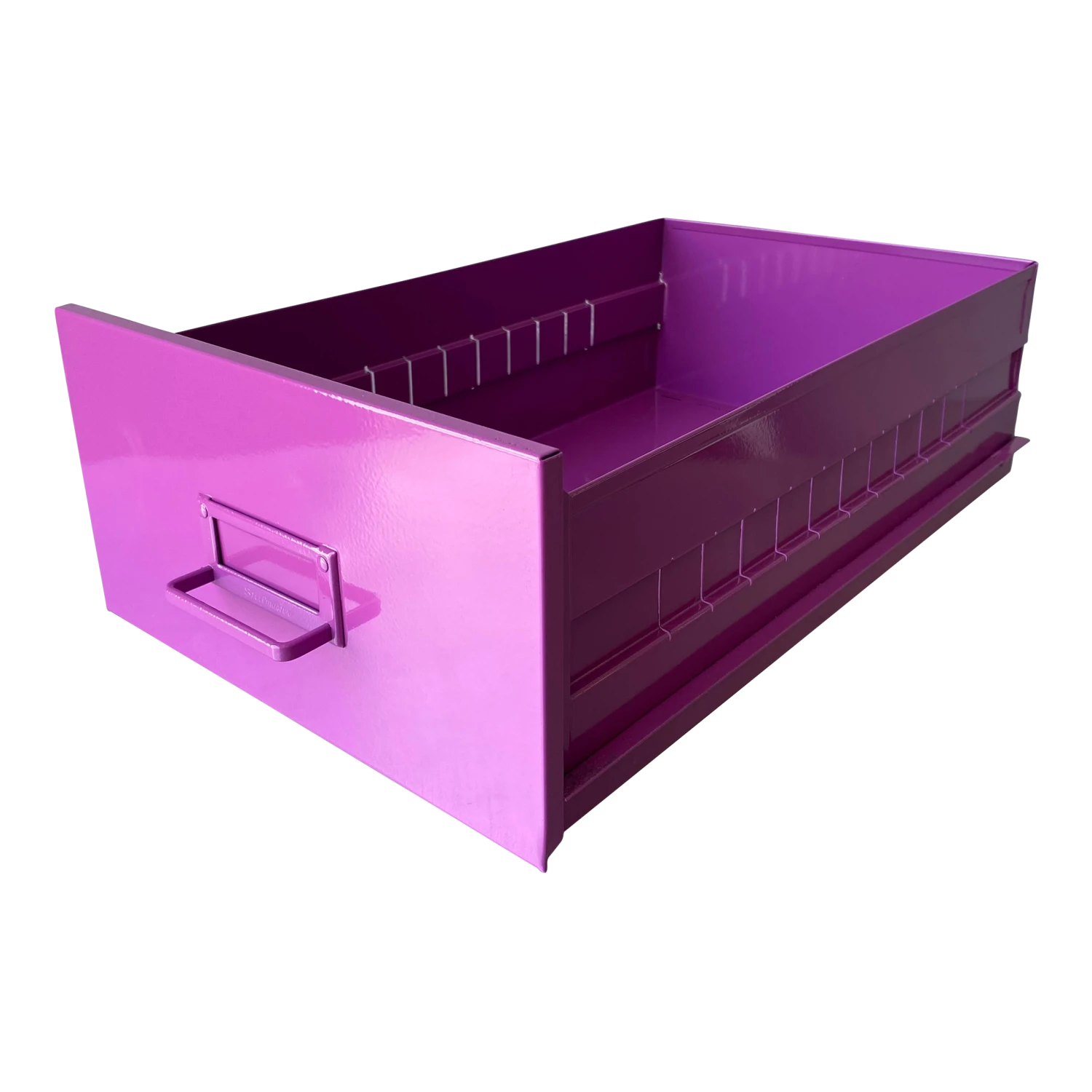 Mid Century Steel Drawer Insert, Repurposed As Organizer / Container, Refinished In Magenta 1 Mid Century Steel Drawer Insert, Repurposed As Organizer / Container, Refinished In Magenta
