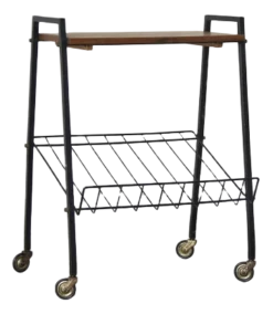 Mid-Century Trolley With Magazine Rack, 1960s