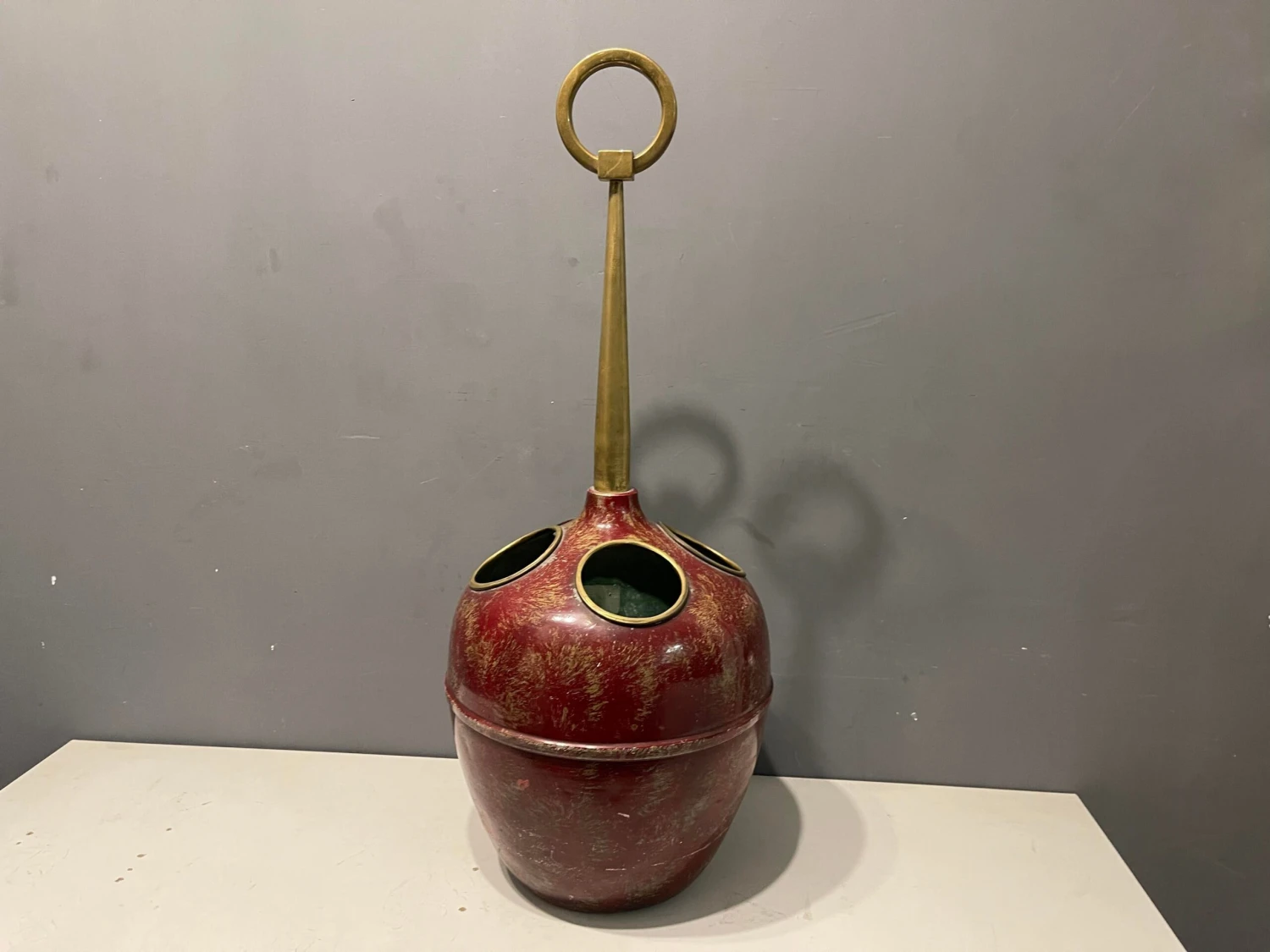 Mid-Century Umbrella Stand In Brass, 1970s 5 Mid-Century Umbrella Stand In Brass, 1970s - Image 5