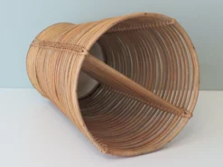 Mid-Century Umbrella Stand In Wood, Pottery & Wicker 16 Mid-Century Umbrella Stand In Wood, Pottery & Wicker -Chairish Shop mid century umbrella stand in wood pottery and wicker 2072