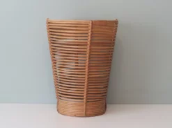 Mid-Century Umbrella Stand In Wood, Pottery & Wicker 18 Mid-Century Umbrella Stand In Wood, Pottery & Wicker -Chairish Shop mid century umbrella stand in wood pottery and wicker 3426