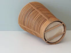 Mid-Century Umbrella Stand In Wood, Pottery & Wicker 14 Mid-Century Umbrella Stand In Wood, Pottery & Wicker -Chairish Shop mid century umbrella stand in wood pottery and wicker 3715