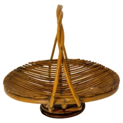 Mid-Century Wicker Basket Fruit Basket, France, 1950s 17 Mid-Century Wicker Basket Fruit Basket, France, 1950s -Chairish Shop mid century wicker basket fruit basket france 1950s 4553