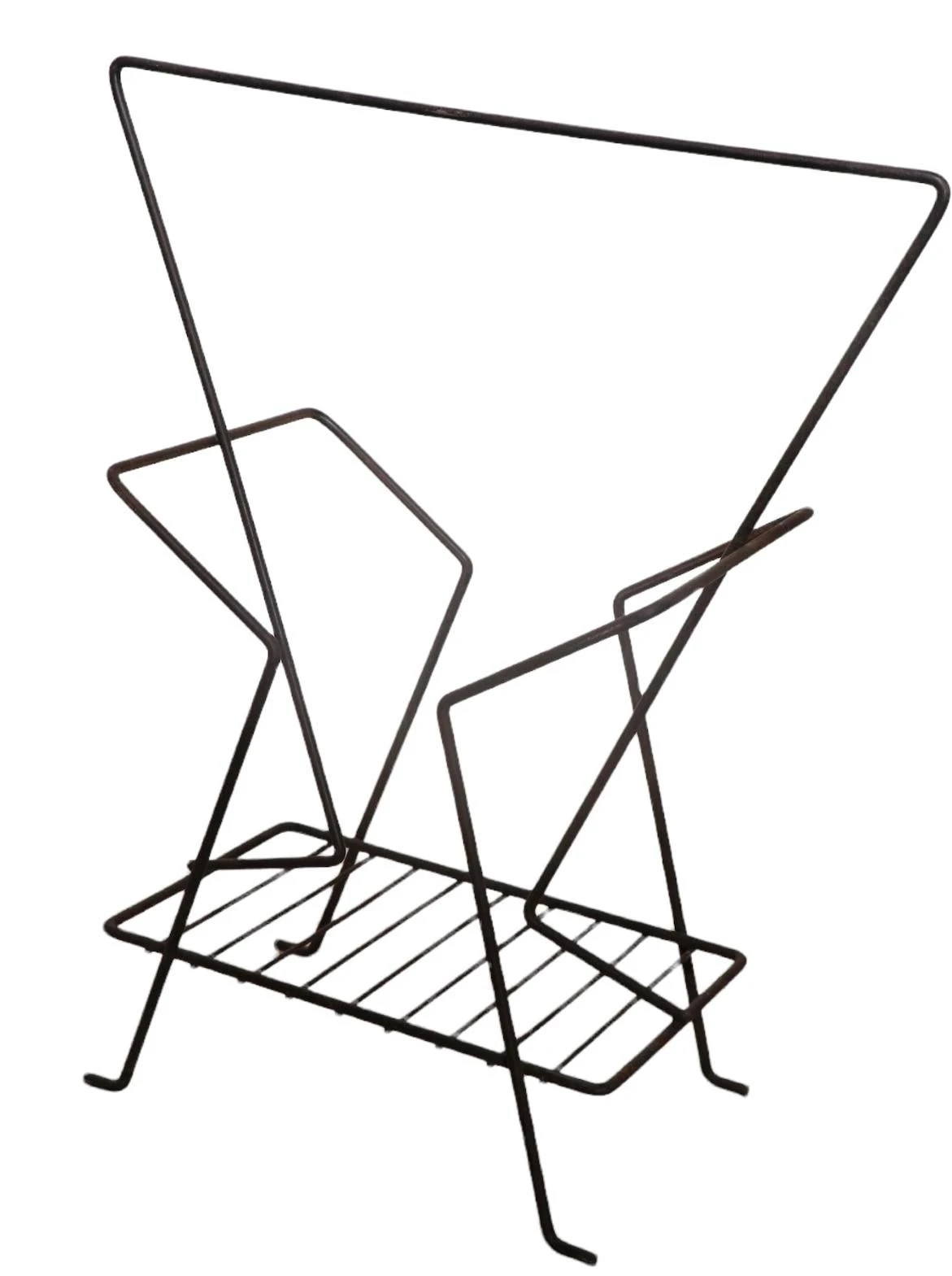 Mid Century Wire Magazine Rack By Richard Galef 3 Mid Century Wire Magazine Rack By Richard Galef - Image 3