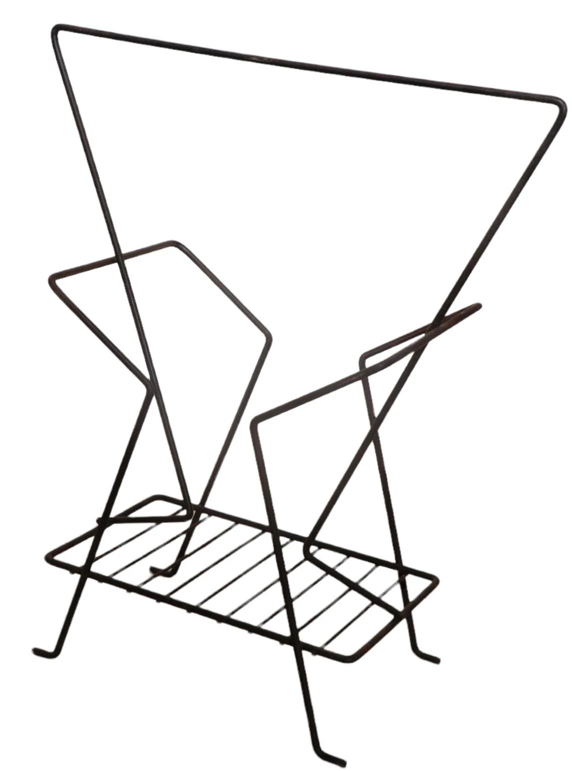 Mid Century Wire Magazine Rack By Richard Galef 5 Mid Century Wire Magazine Rack By Richard Galef - Image 5
